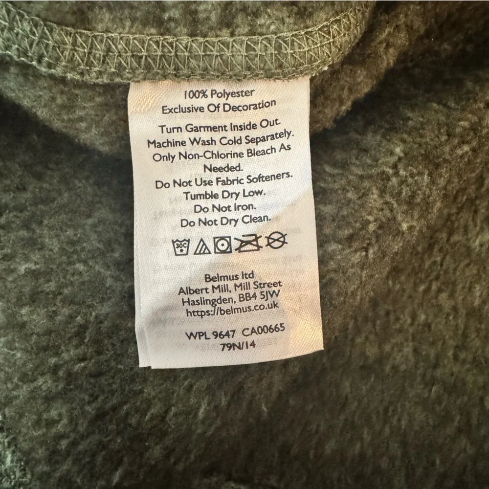Eddie Bauer men’s olive green zip fleece long sleeve pullover sweater 3XLT